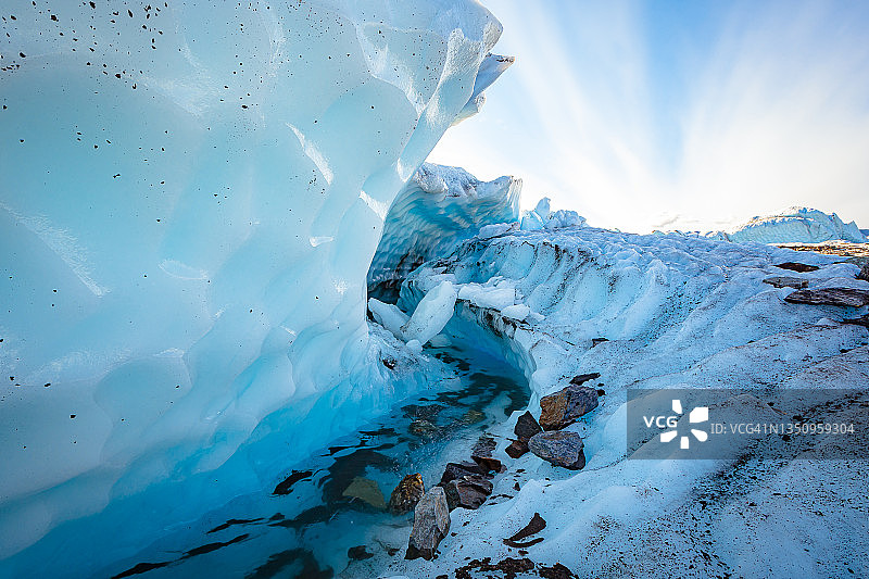 加冰川,阿拉斯加图片素材