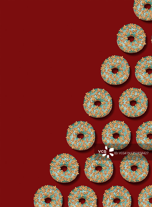 有趣的圣诞节甜甜圈图片素材