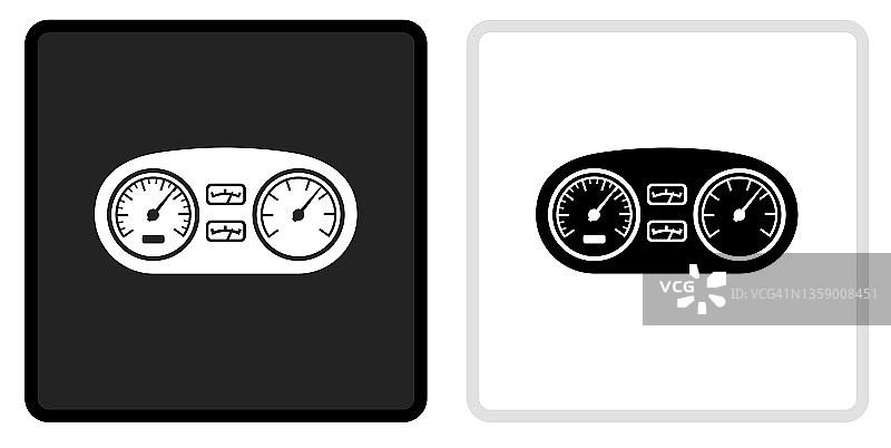 汽车的仪表盘图标上的黑色按钮与白色翻转图片素材