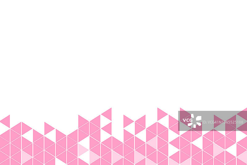 多边形粉红色马赛克背景。摘要低多边形矢量插图。三角形图案，复制空间。模板几何商业设计与三角形为海报，横幅，卡片，传单图片素材