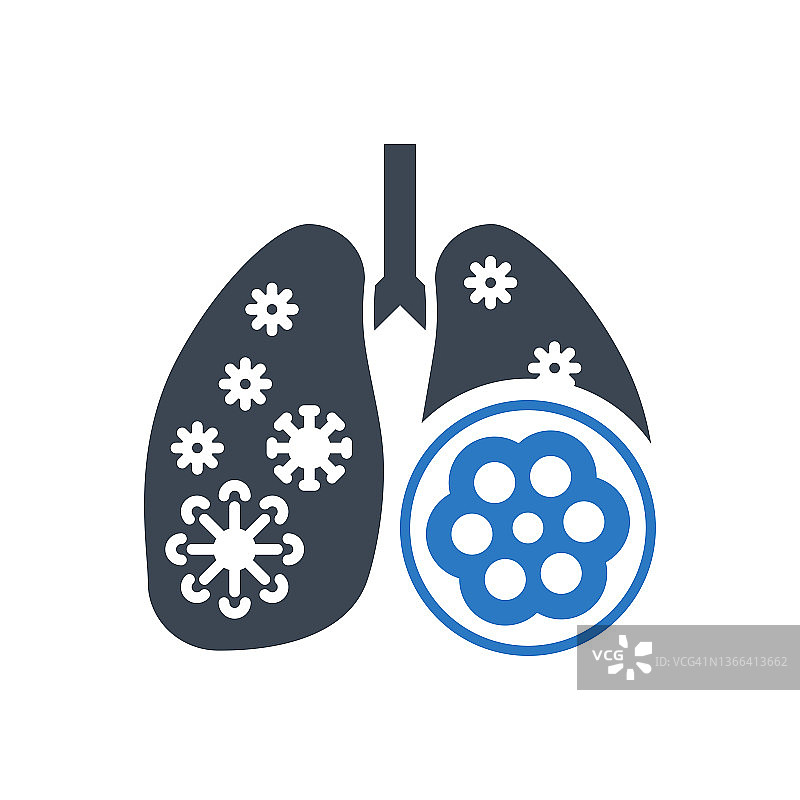肺炎相关的矢量符号图标图片素材