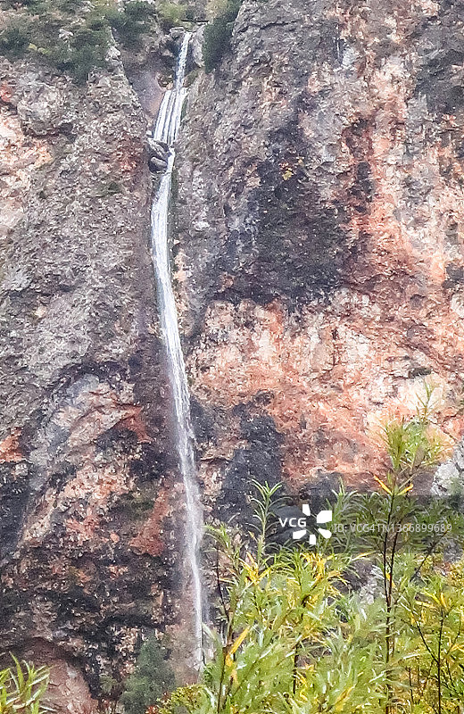欧洲斯洛文尼亚洛加斯卡多里纳国家公园的林卡瀑布图片素材
