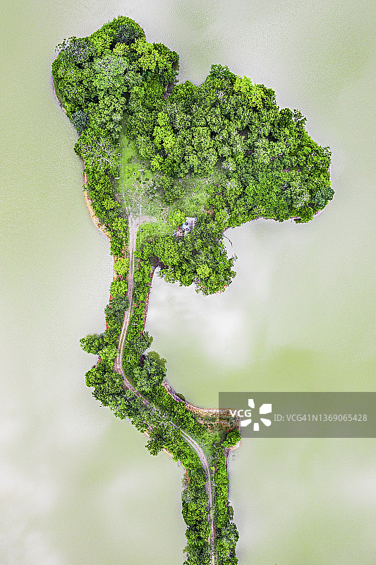 泰国洪水，自然灾害，航拍照片图片素材
