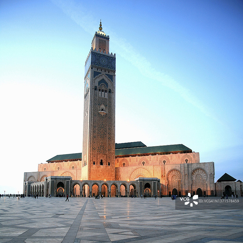 哈桑二世清真寺，内部-卡萨布兰卡，摩洛哥图片素材