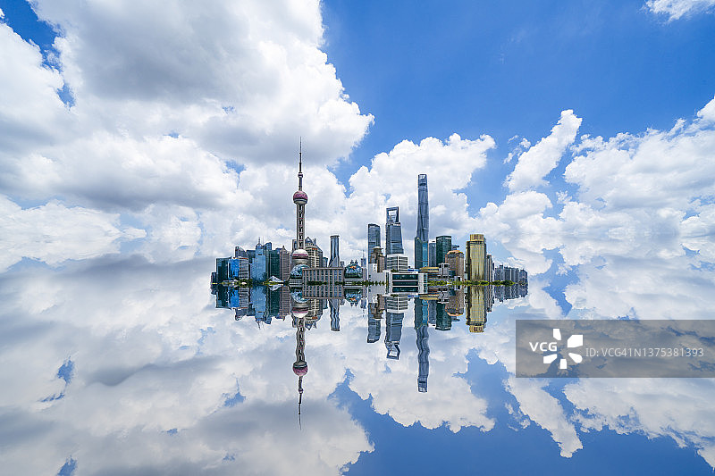 上海的天际线图片素材