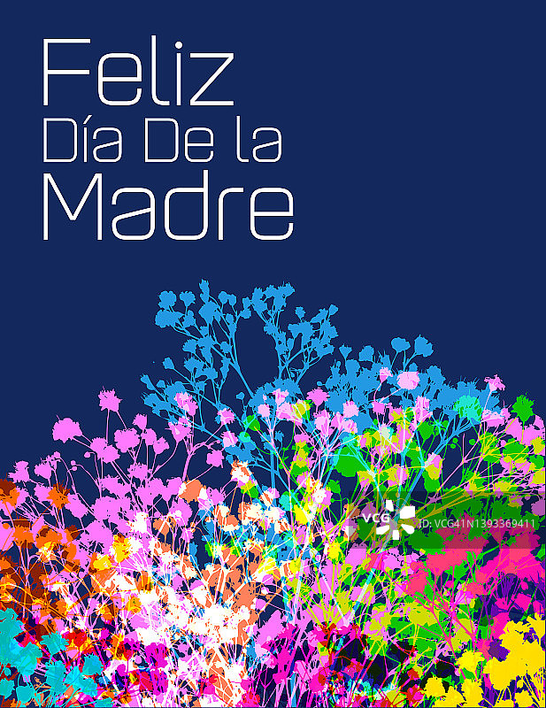 母亲节快乐(西班牙语)图片素材