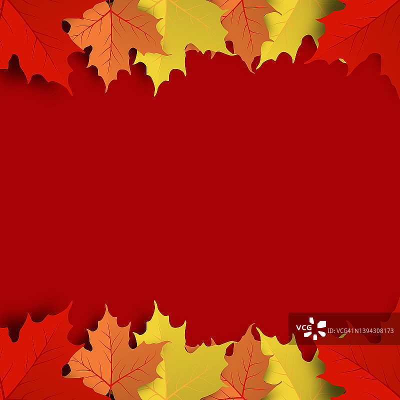 构思和构思五彩缤纷的秋日枫叶背景图片素材