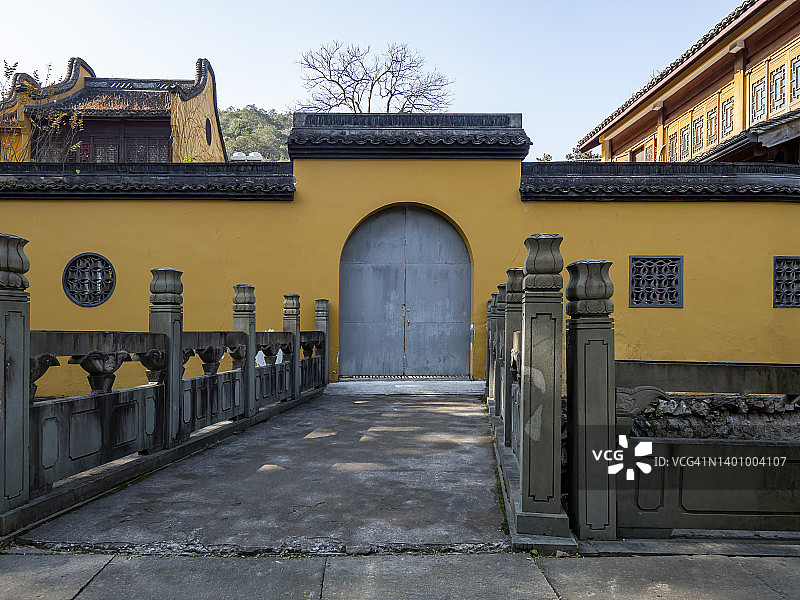 法经寺，历史建筑，杭州，中国图片素材