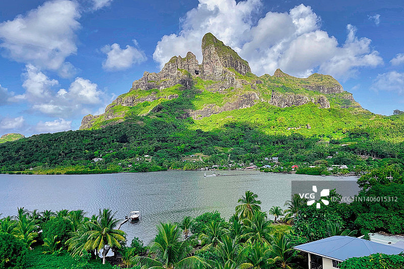 波拉波拉岛的风景，法属波利尼西亚图片素材
