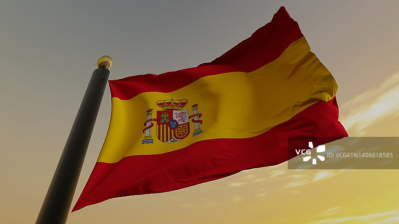 西班牙的国旗图片素材