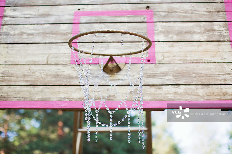 水晶装饰篮球箍图片素材
