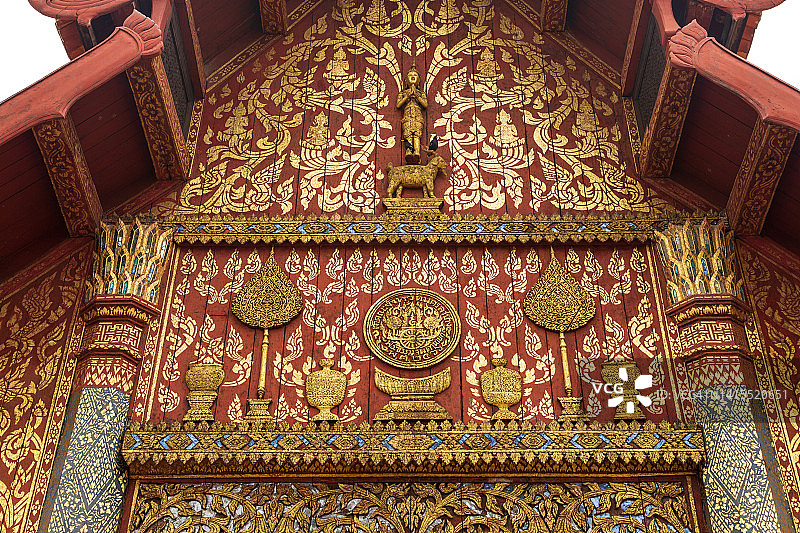 泰国的木制教堂图片素材