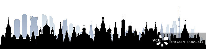 莫斯科(所有的建筑都是完整的和可移动的)图片素材