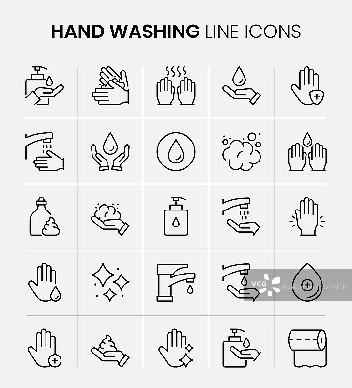 洗手线图标图片素材