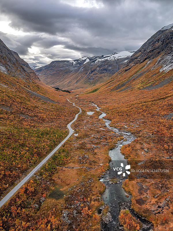 山路，挪威峡湾，欧洲图片素材