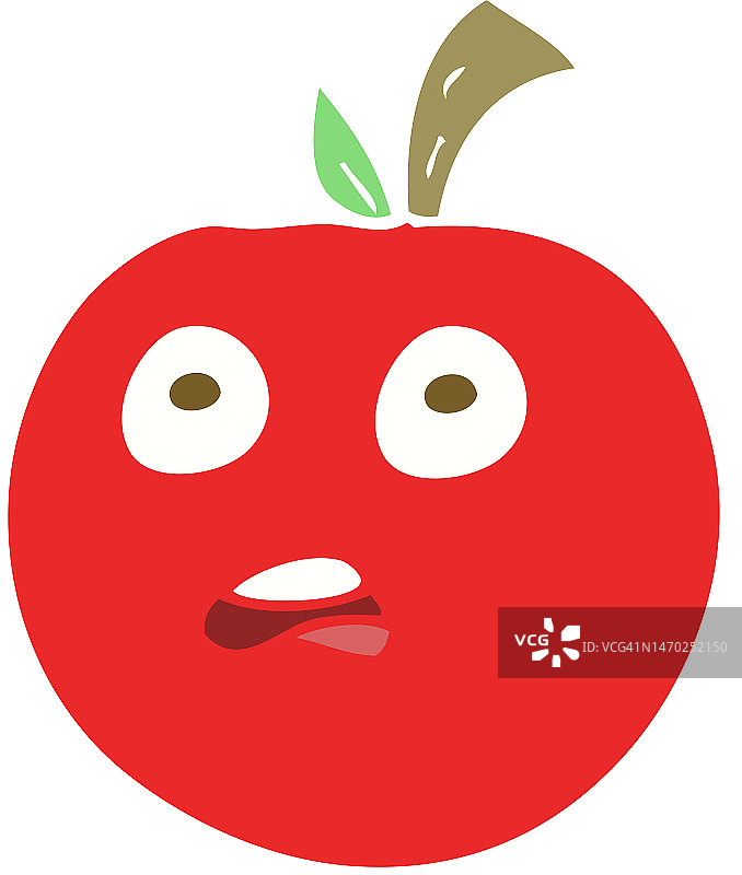 番茄的平面彩色插图图片素材