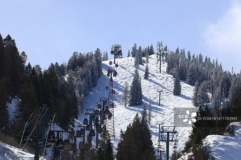 山顶滑雪场图片素材