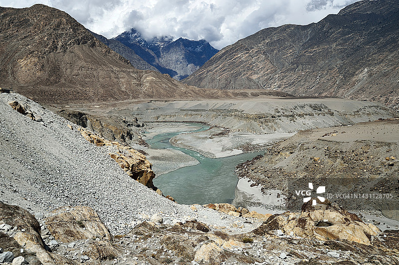 喀喇昆仑山脉，巴基斯坦的喜马拉雅山脉图片素材