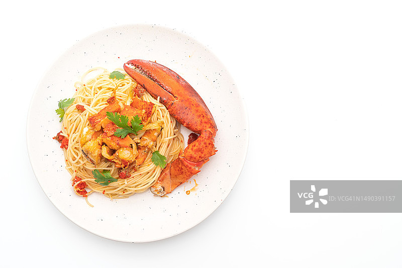 意大利面或龙虾面:意大利菜，产自罗马尼亚图片素材