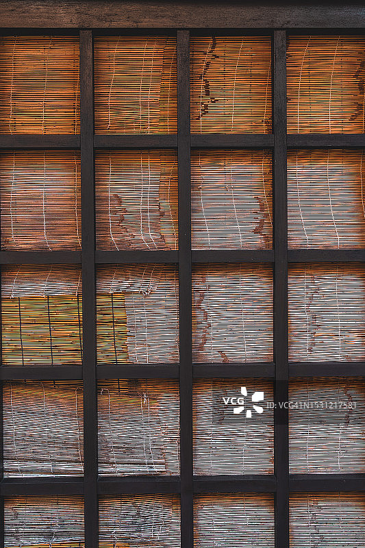 日本木窗防护栅格大背景图片素材