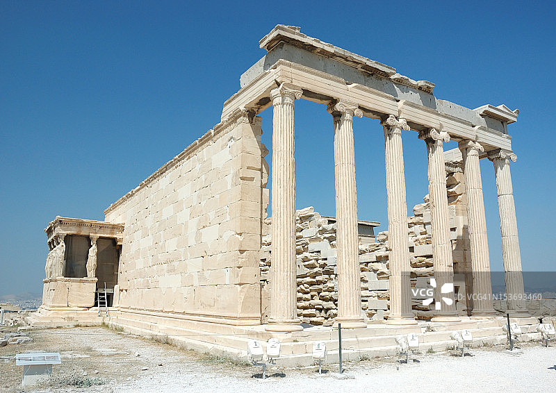 著名的世界地标——希腊雅典卫城遗址图片素材
