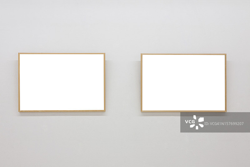 艺术博物馆的空画框图片素材