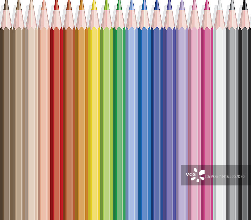 彩色铅笔无缝瓷砖图片素材