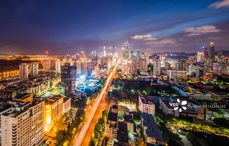 深圳夜城景观图片素材