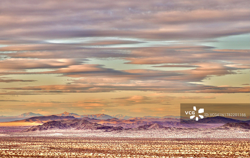 美国内华达州拉斯维加斯，日落时的天空景观图片素材