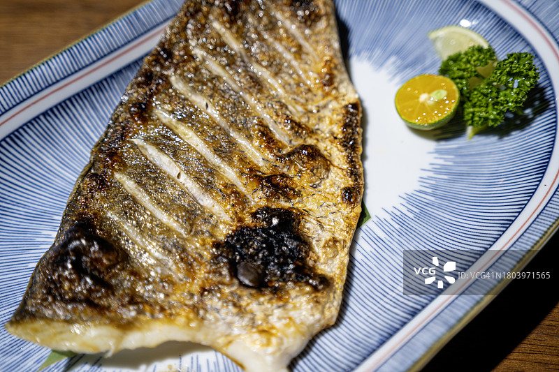 BuriKama盐烧，照烧，日式烤鱼图片素材