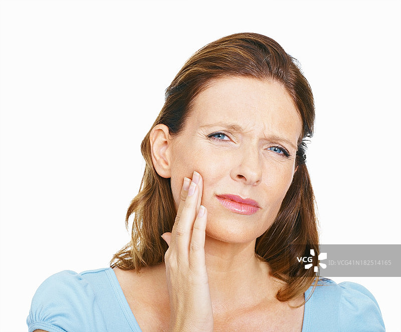 成熟女人牙痛图片素材