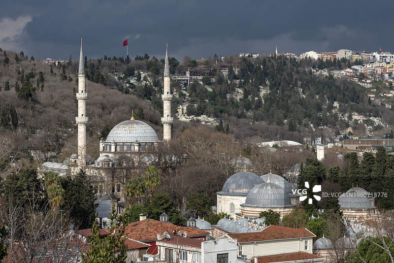 土耳其伊斯坦布尔的Eyup苏丹清真寺图片素材