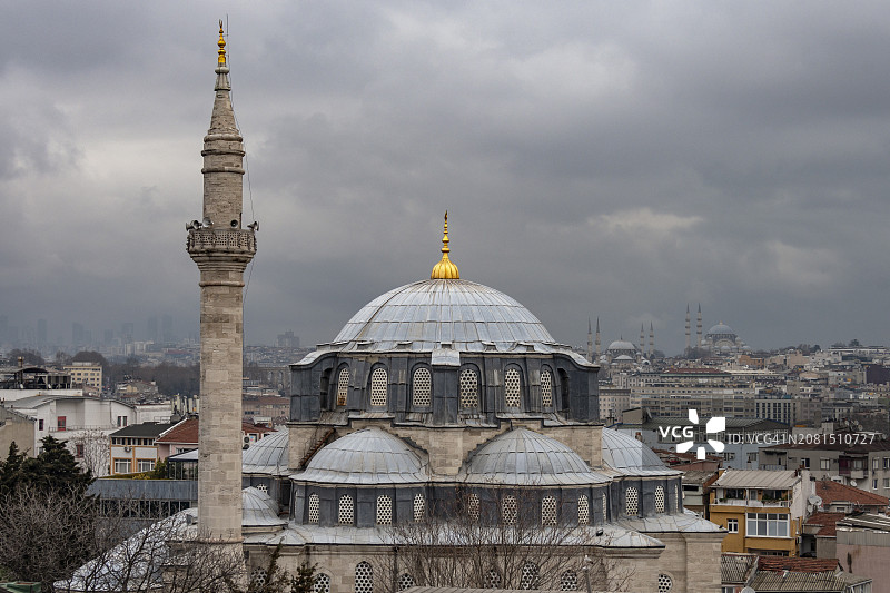 土耳其伊斯坦布尔的默罕默德帕夏清真寺图片素材