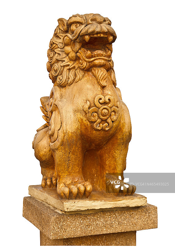 中国石狮雕像——权力的象征图片素材