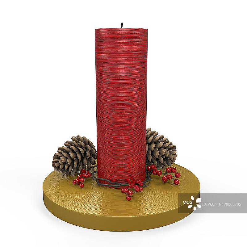 圣诞蜡烛装饰图片素材