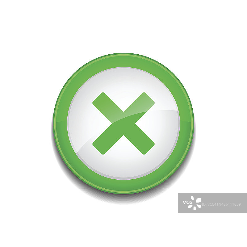 十字标志圆形绿色矢量按钮图标图片素材