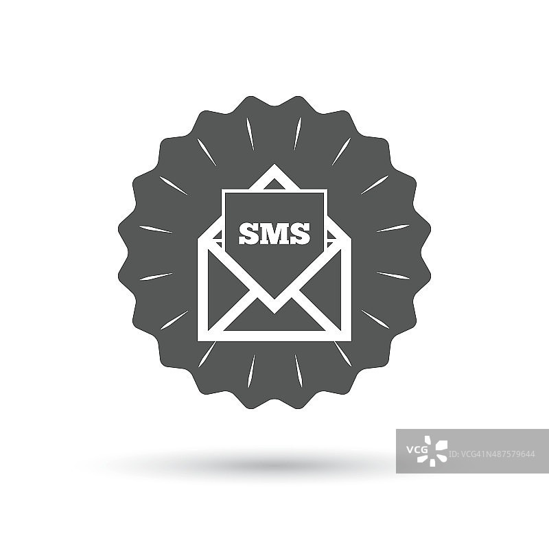 邮件图标。信封的象征。信息标志图片素材