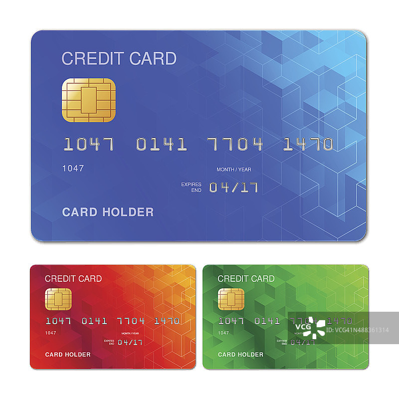 信用卡的设计图片素材