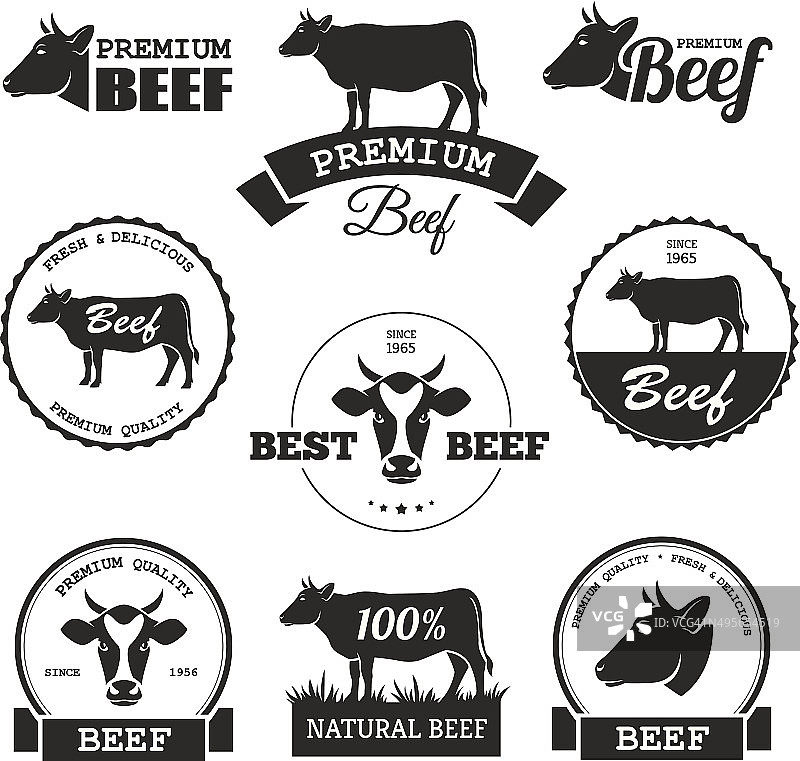 牛肉的标签图片素材