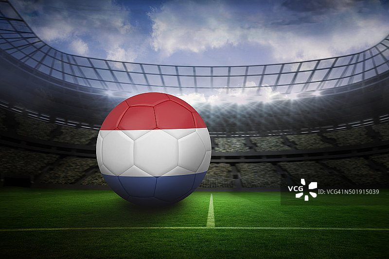 荷兰色彩的足球图片素材