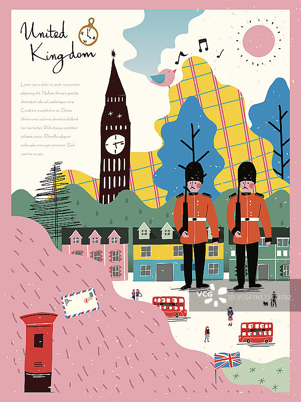 英国旅游印象海报图片素材