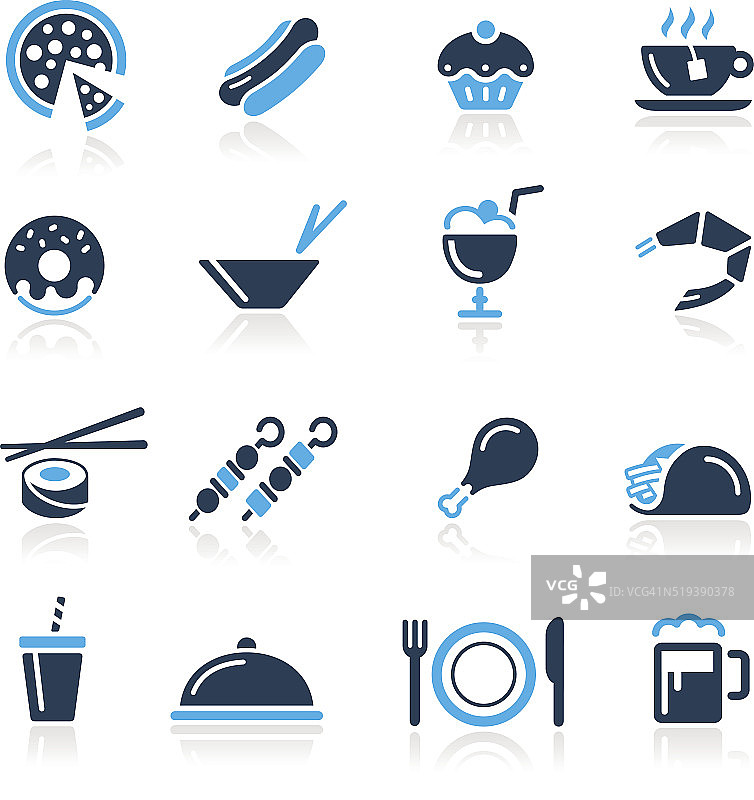 食物图标设置2 // Azure系列图片素材