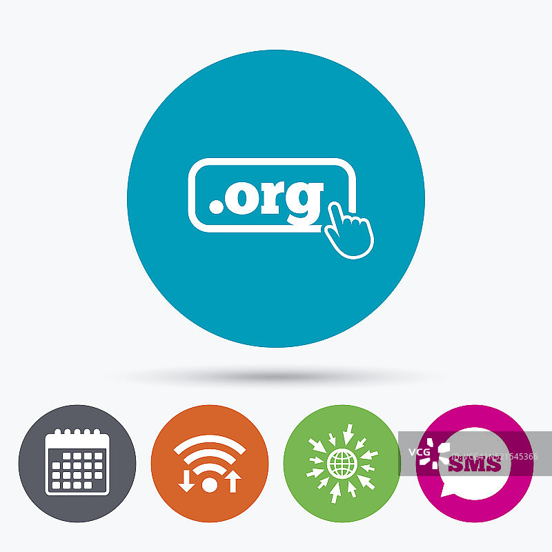 域名ORG标志图标。顶级互联网域名图片素材