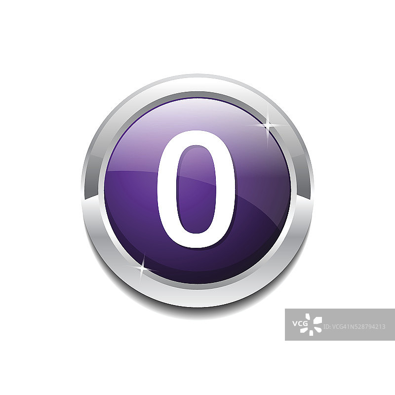 0数字圆形矢量紫色Web图标按钮图片素材