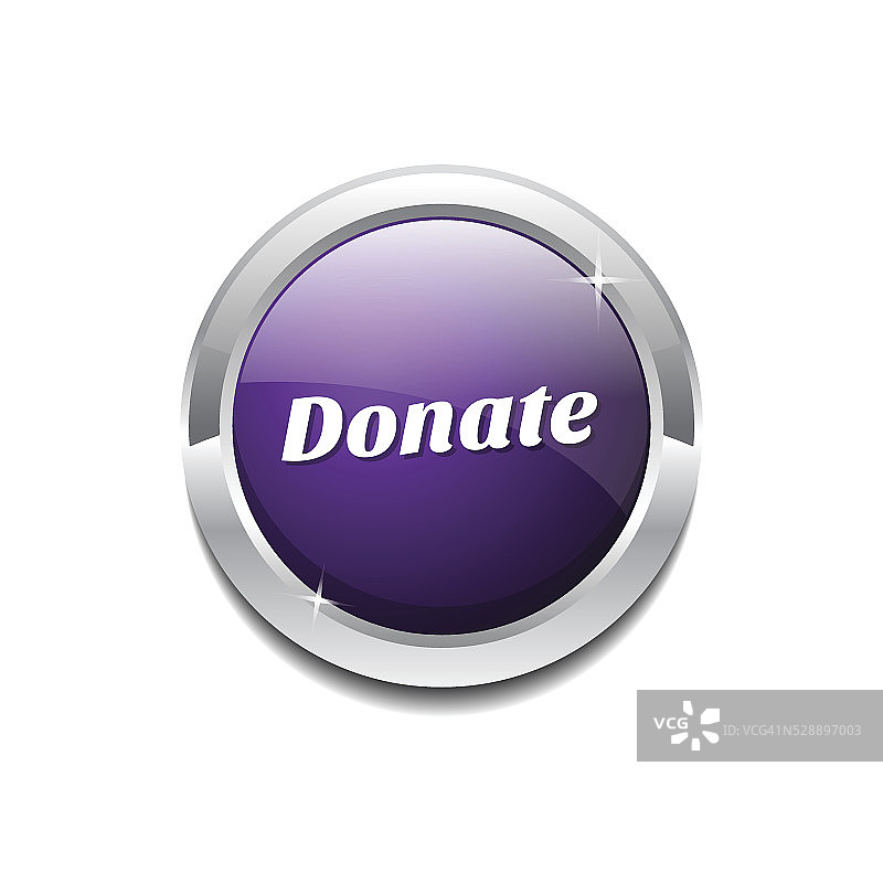 捐赠紫色矢量图标按钮图片素材