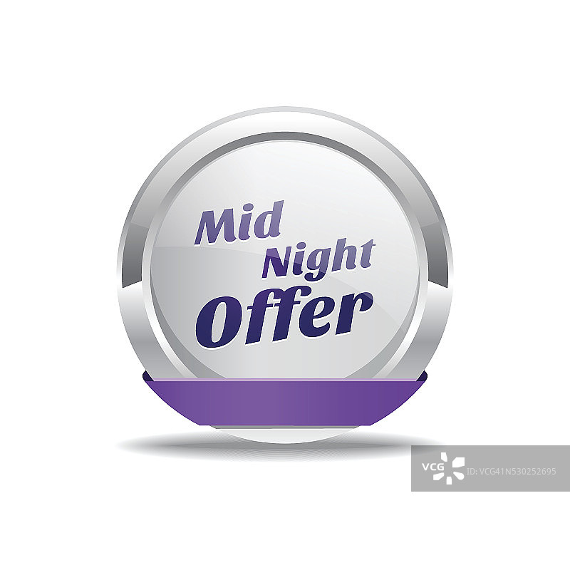午夜提供紫色矢量图标按钮图片素材
