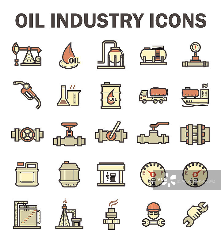 石油行业图标图片素材