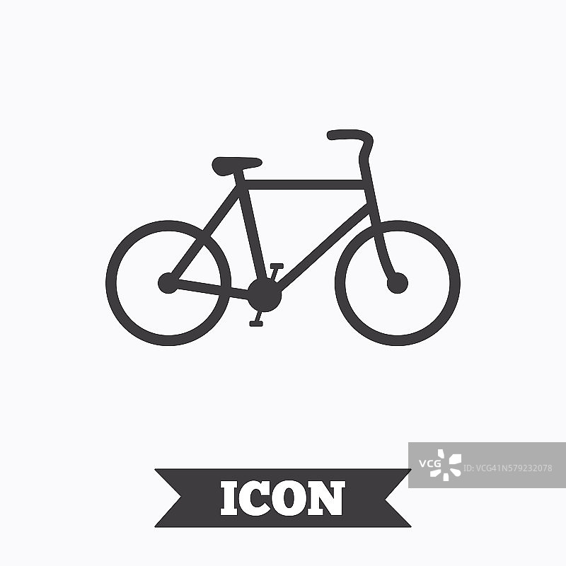 自行车标志图标。Eco交付。图片素材