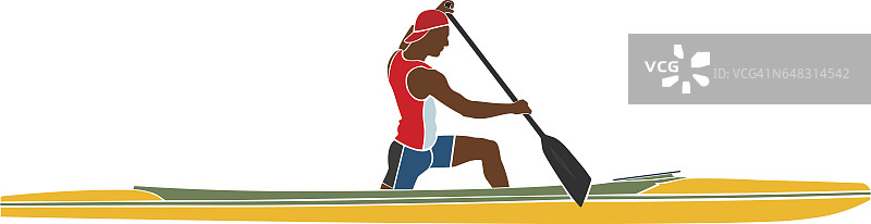 运动员体育独木舟图片素材