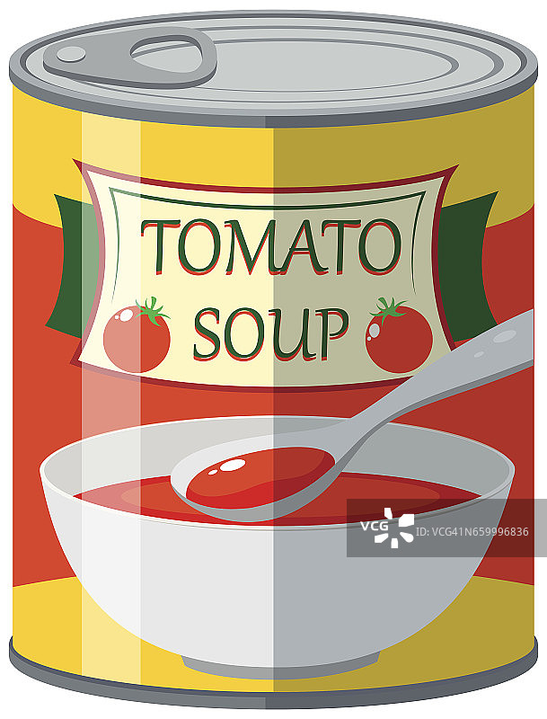 罐装番茄汤图片素材